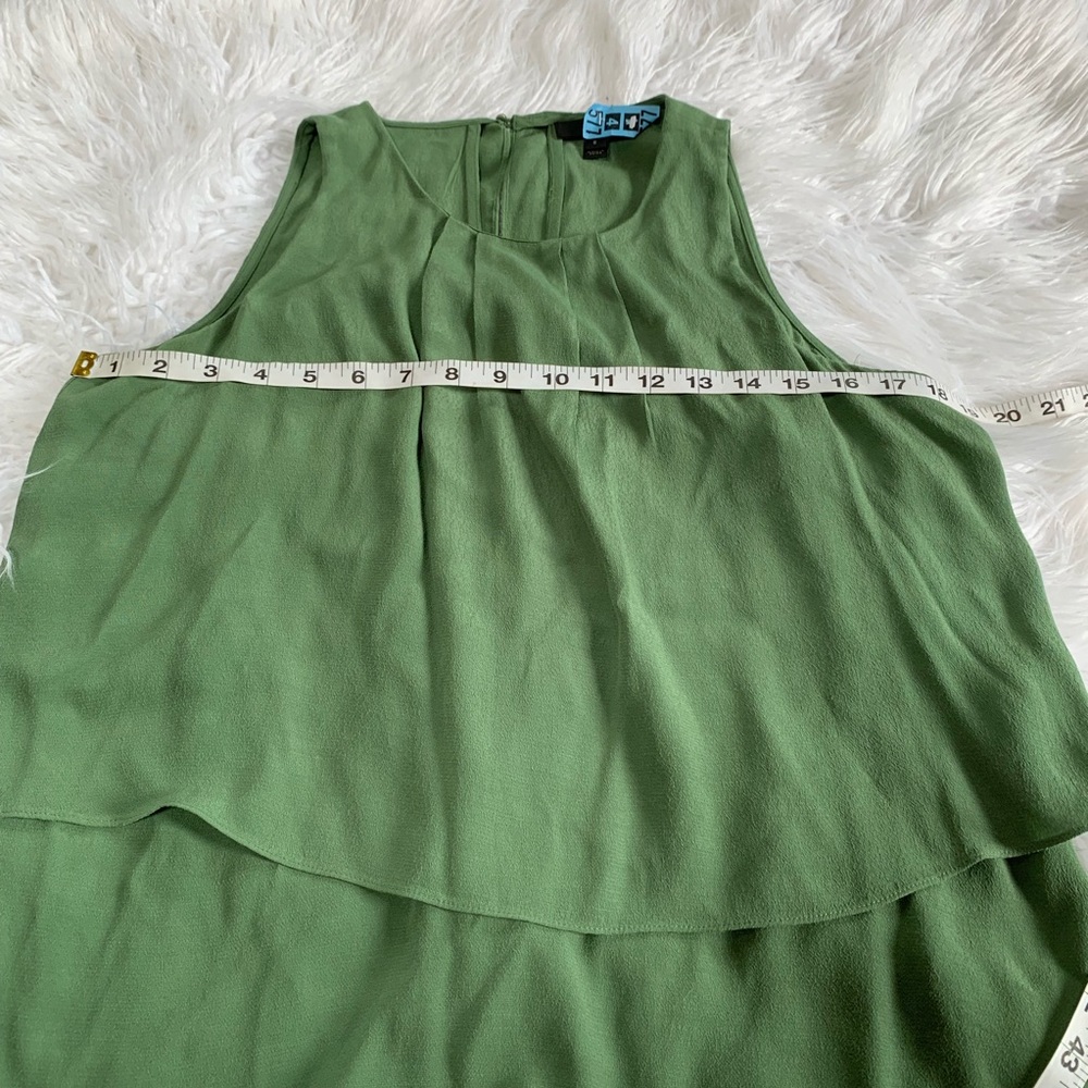 J.Crew Sleeveless Blouse Olive Size 6